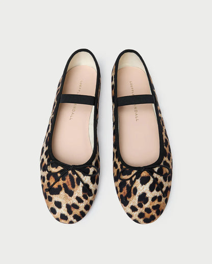 Leonie Leopard Jersey Ballet Flat
