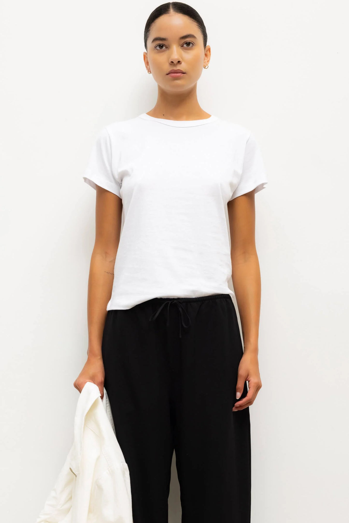 The Margo Slim Fit Tee in White