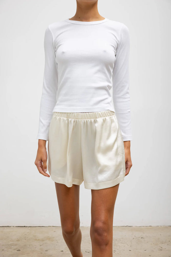 Kelly Slim Fit Long Sleeve in White