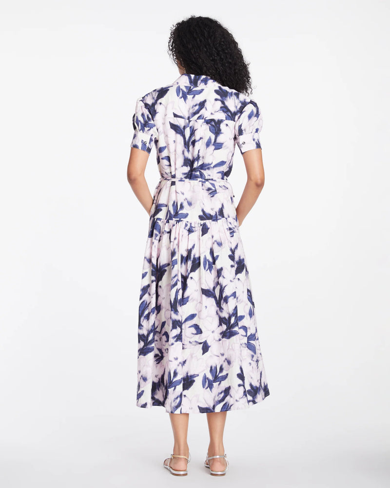 Carrington Dress in Lilac/Off White Multi