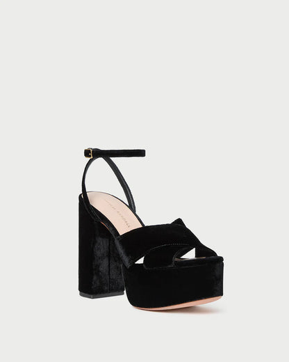 Loretta Platform Sandal in Black