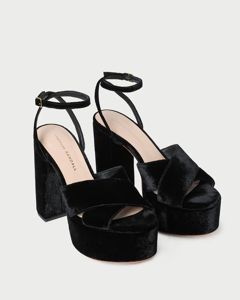 Loretta Platform Sandal in Black