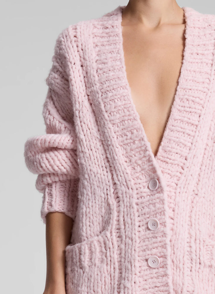 Lou Cashmere Silk Oversized Cardigan