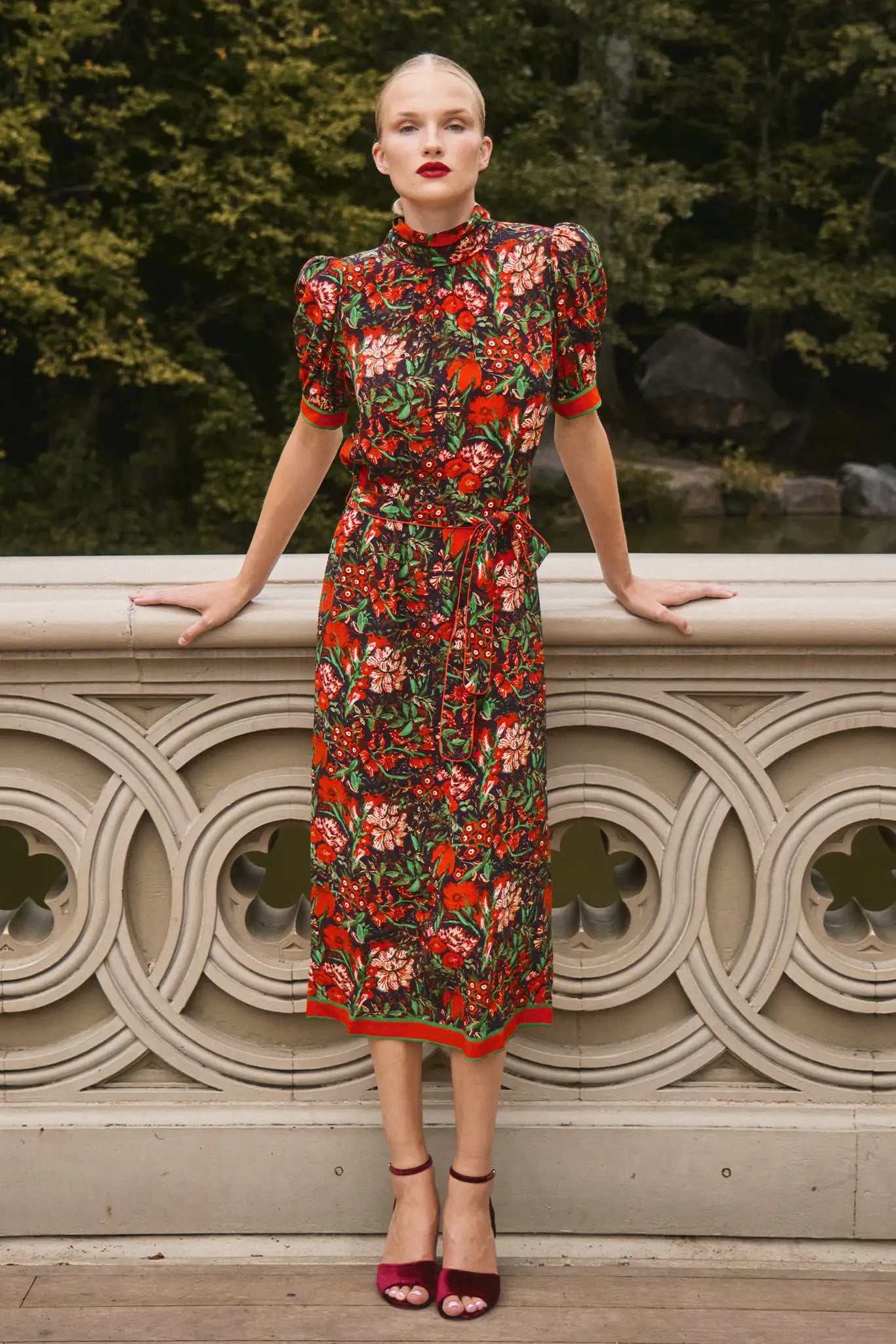 Langley Dress in Holiday Floral