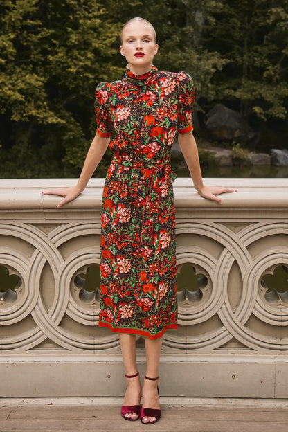 Langley Dress in Holiday Floral