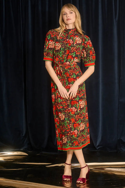 Langley Dress in Holiday Floral