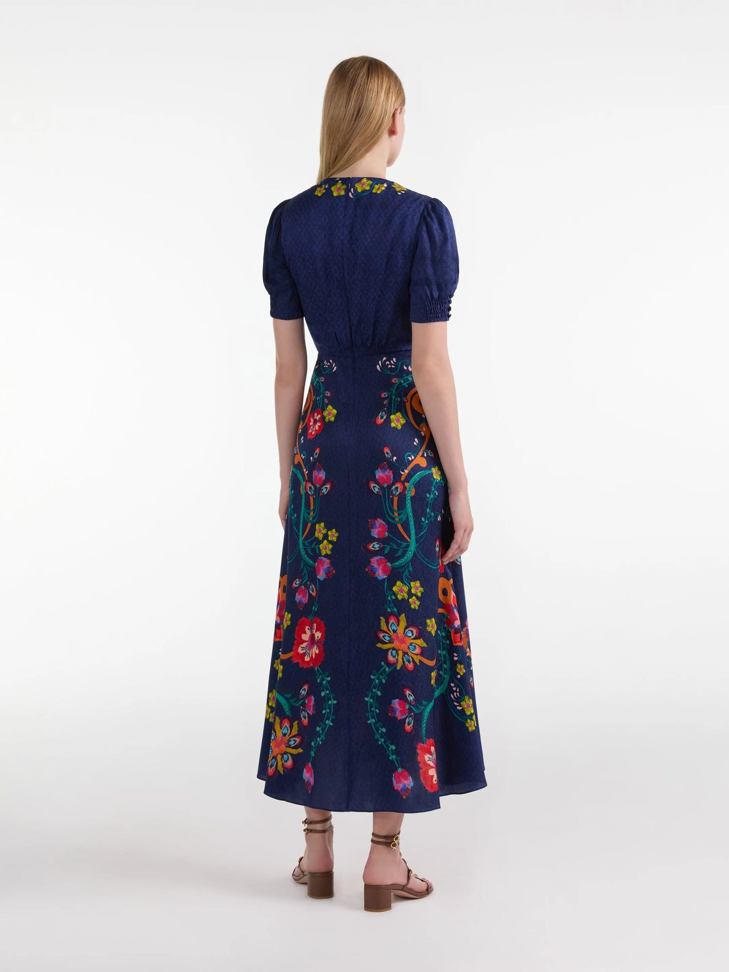 Lea Long Dress in Corsage Bloom