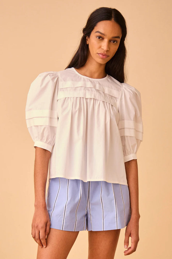 Lydia Top in Bright White