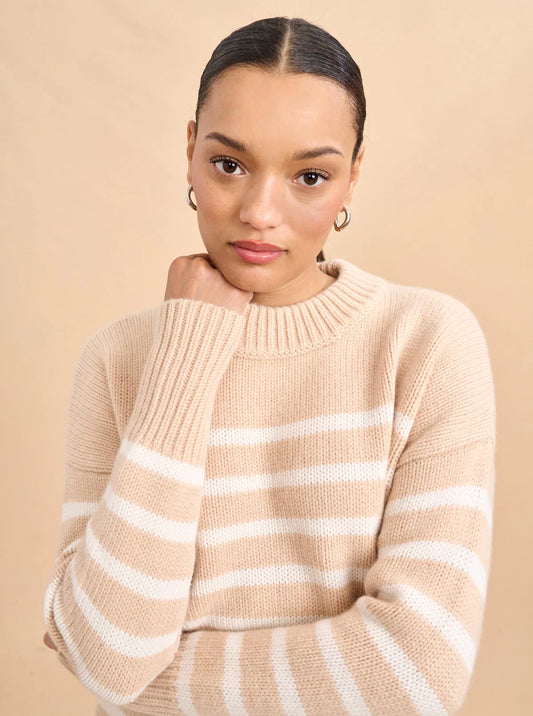 Marin Sweater in Camel/Cream