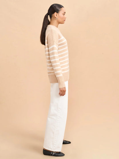 Marin Sweater in Camel/Cream