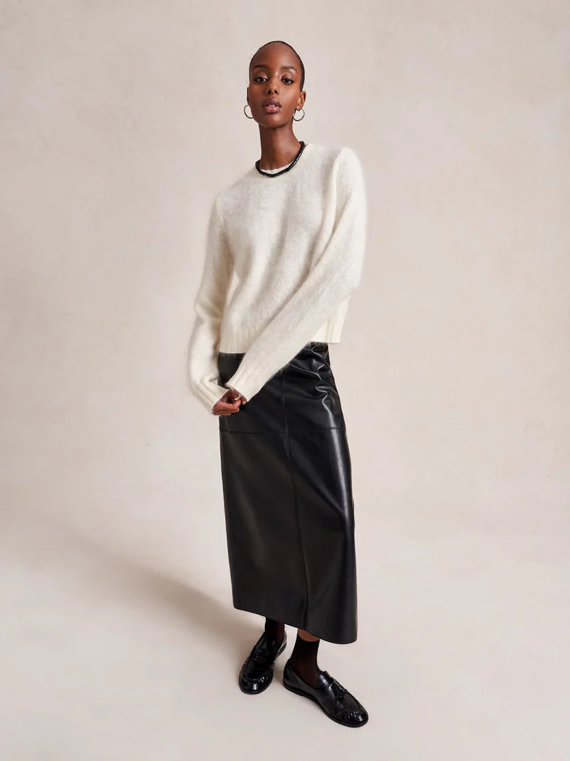 Mini Teddy Sweater in Cream