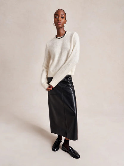 Mini Teddy Sweater in Cream