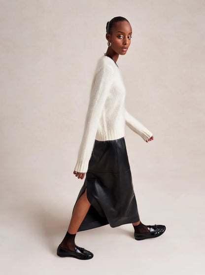 Mini Teddy Sweater in Cream