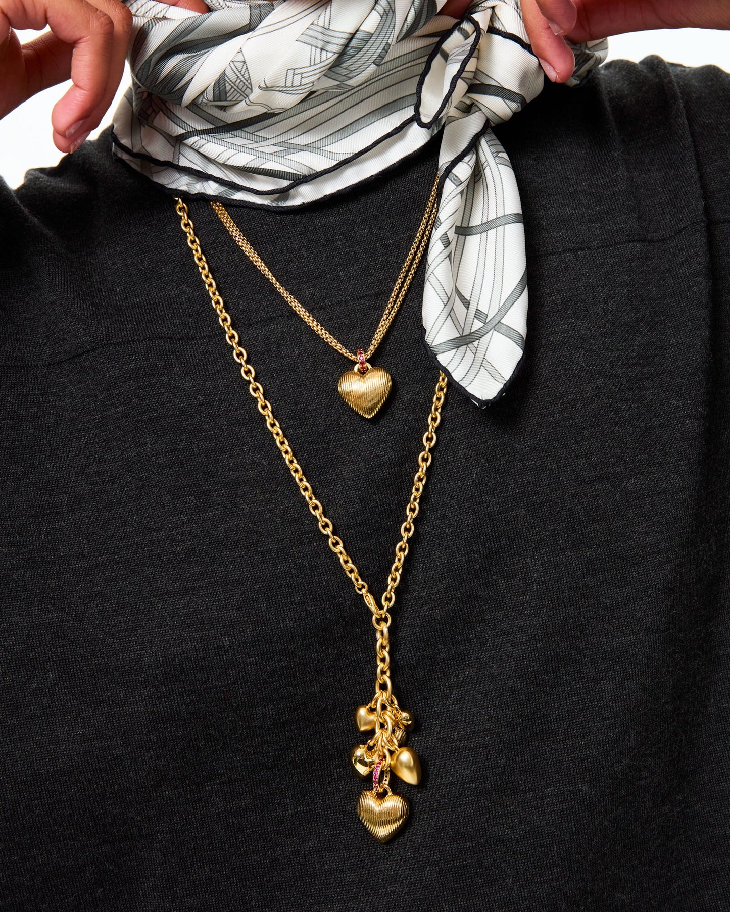 The Family of Hearts Pendant Necklace