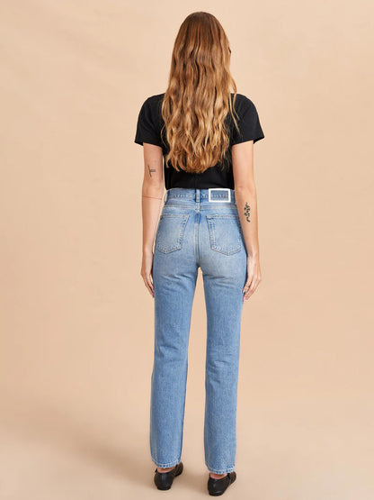 Molly High-Rise Straight Jean in Walter