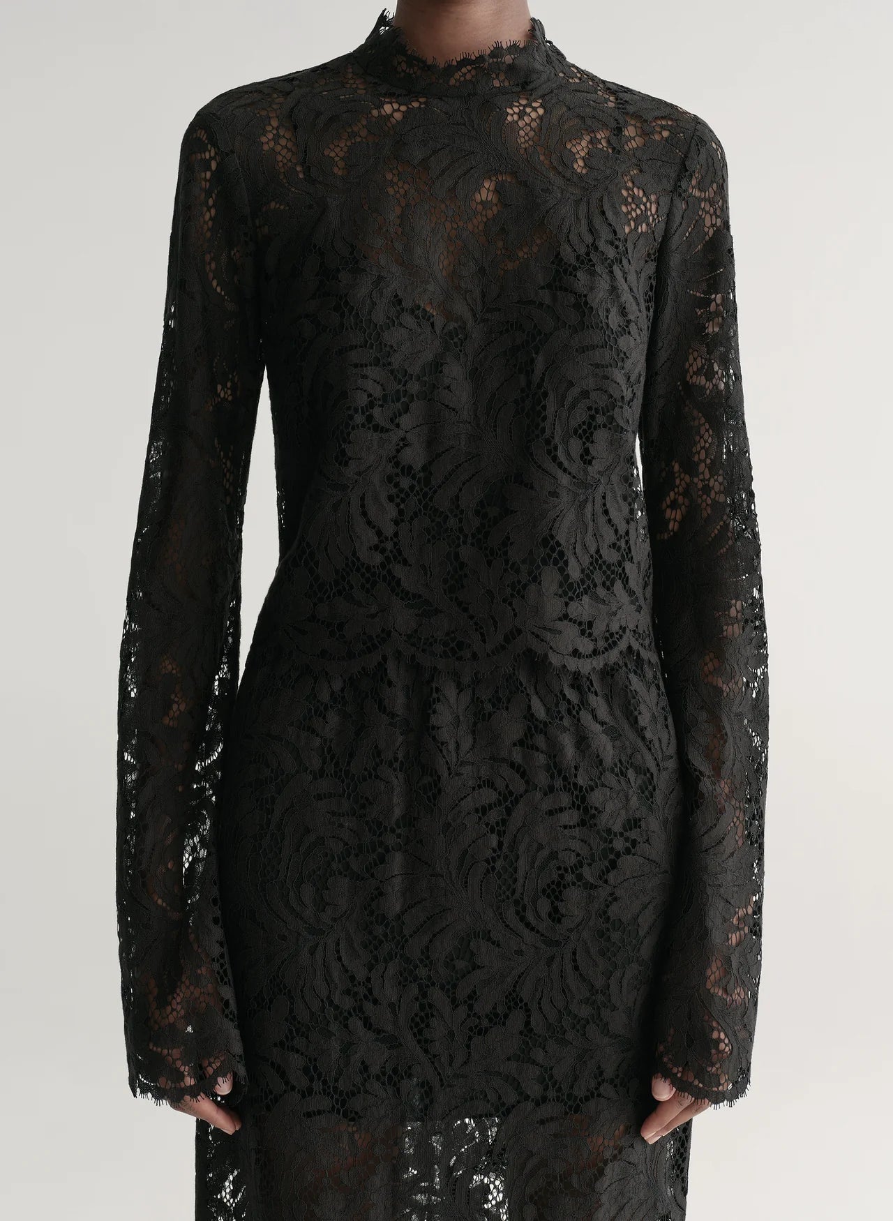 Margot Lace Top in Black