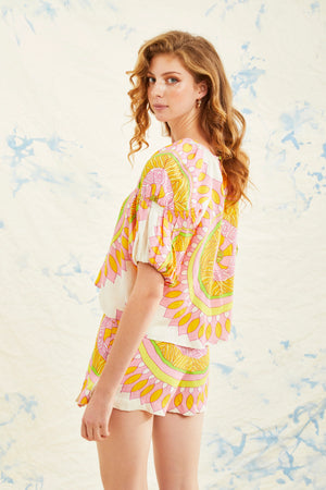 Maeve Top in Sunrise Floral Print