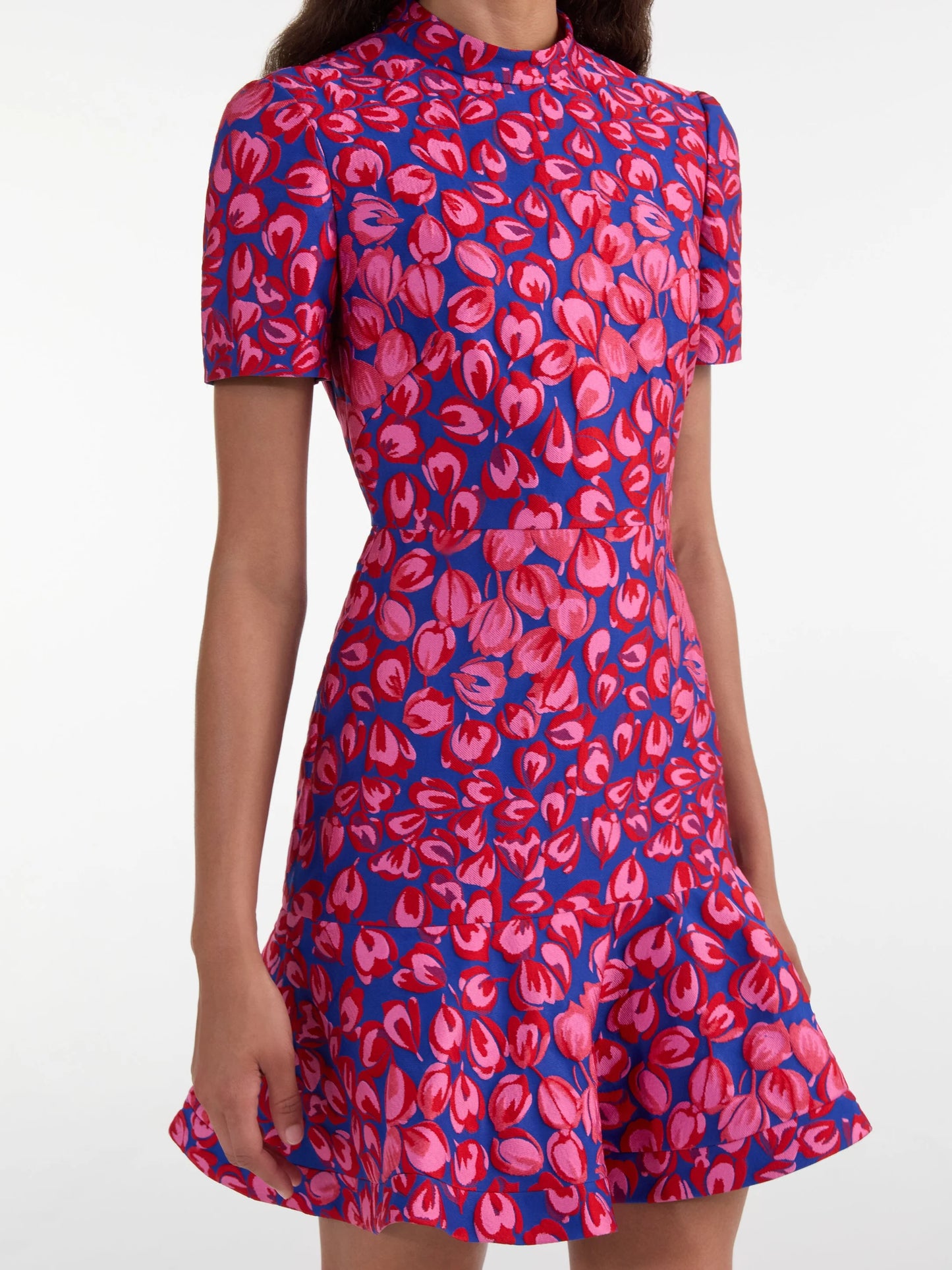 Mini C Dress in Azure Flamingo