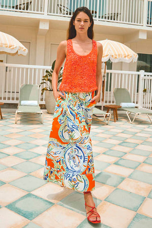 Tatum Skirt in Amalfi Tiles