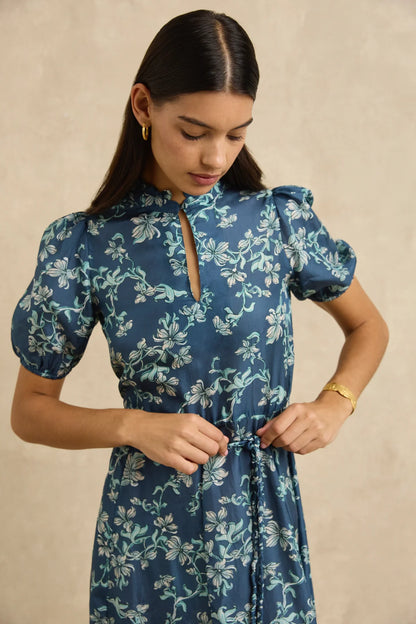 Oceanus Dress in Jasmine Blue