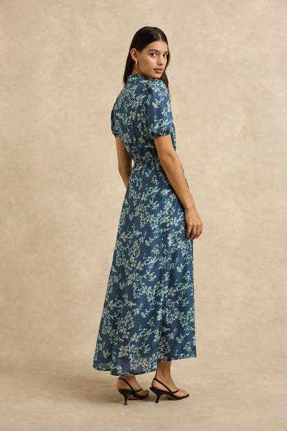 Oceanus Dress in Jasmine Blue