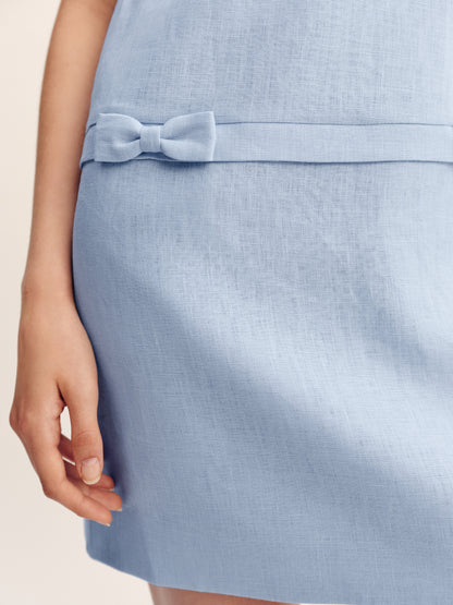 Harper Mini Dress in Blue