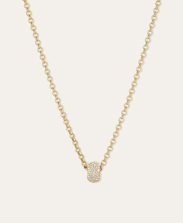 Wide Pavé Big Bead in Diamond