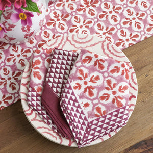 Fleur de Lis Rose Napkin | Set of 4