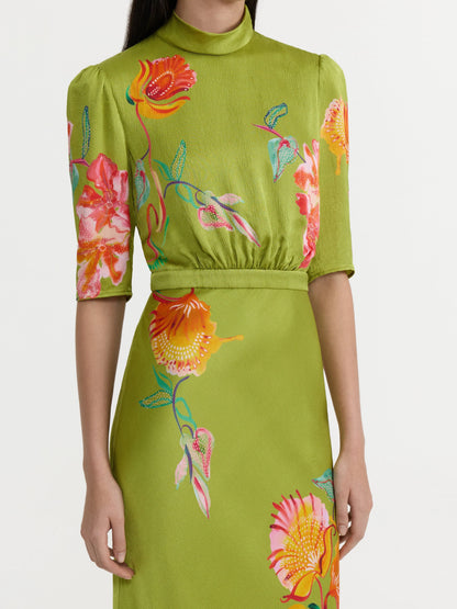Adele B Dress in Lilia Garden