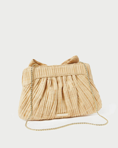 Rayne Pleated Bow Clutch