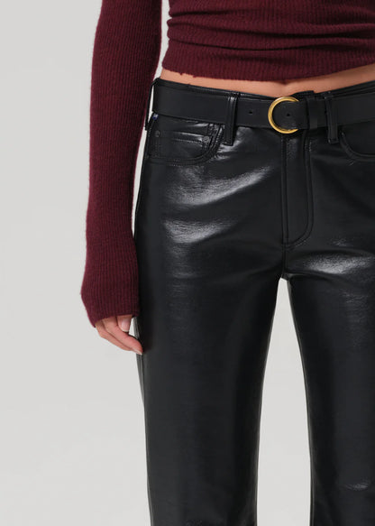 Genova Low Rise Boot Recycled Leather In Black