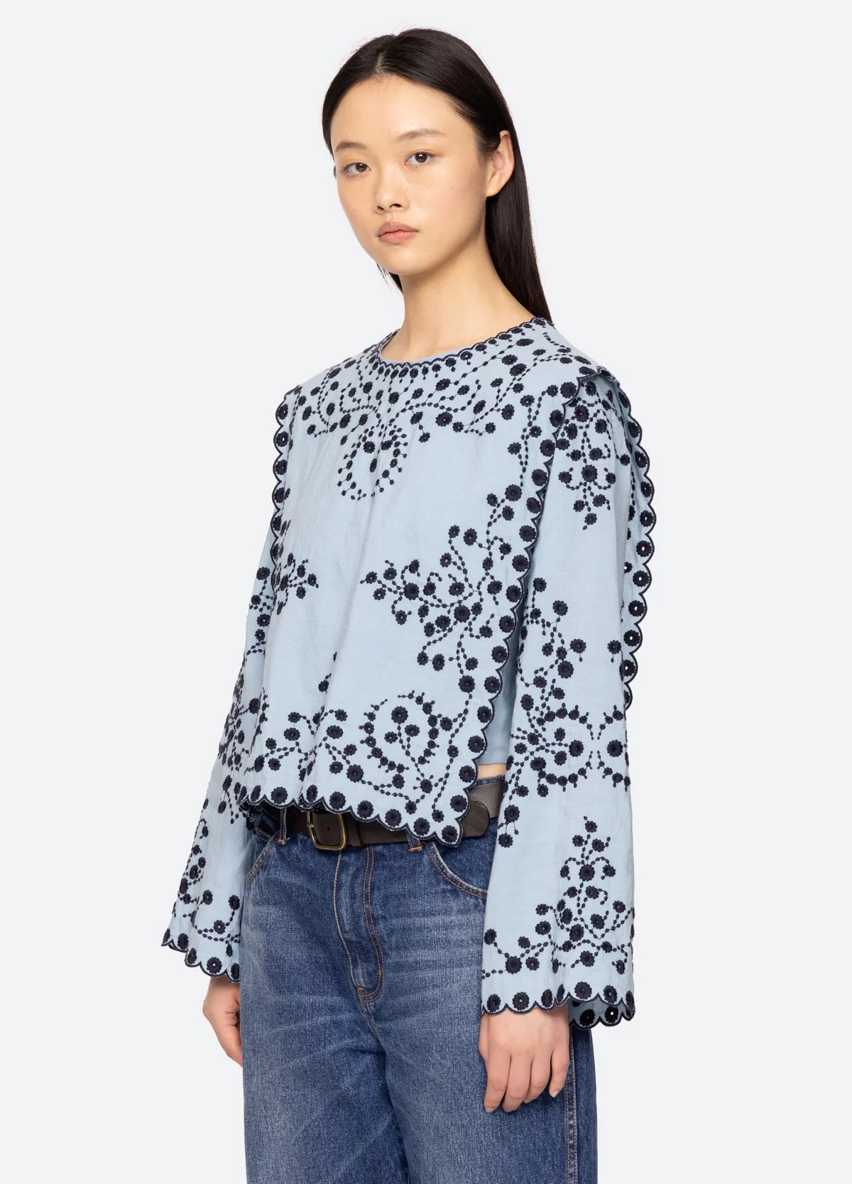 Frances Top in Blue