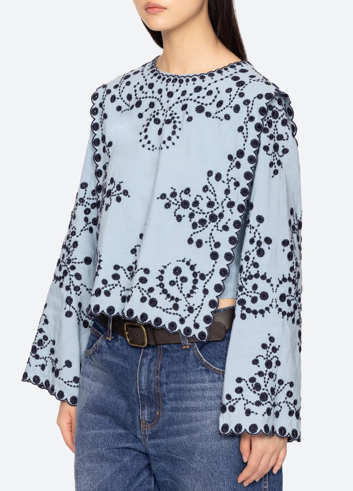 Frances Top in Blue