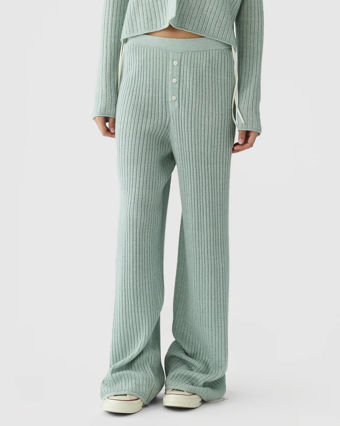 Rib Everywear Pant in Sage Brush