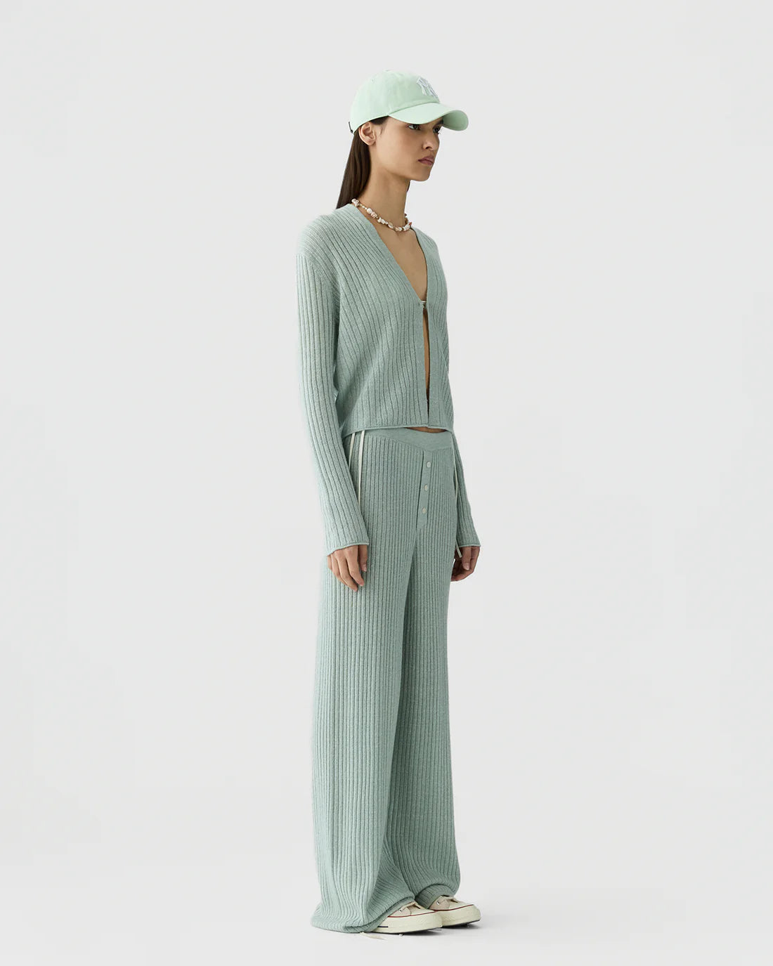 Rib Everywear Pant in Sage Brush