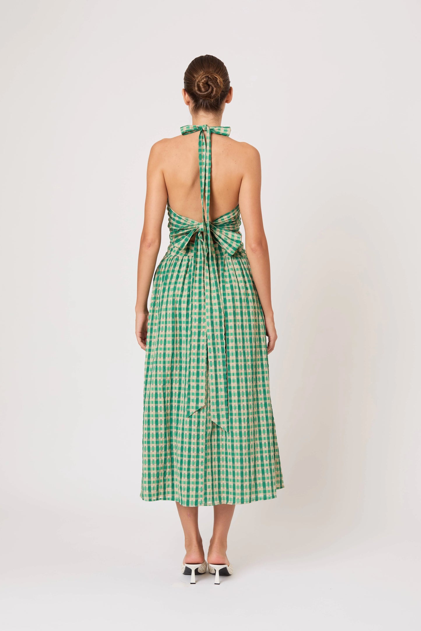 Halter in the Name of Love in Green Check