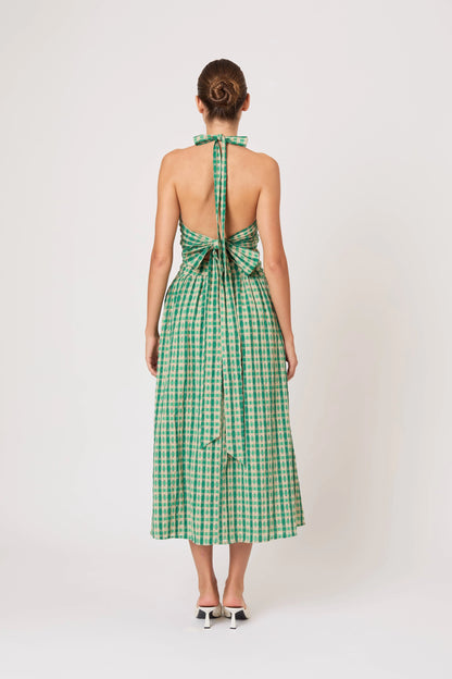 Halter in the Name of Love in Green Check