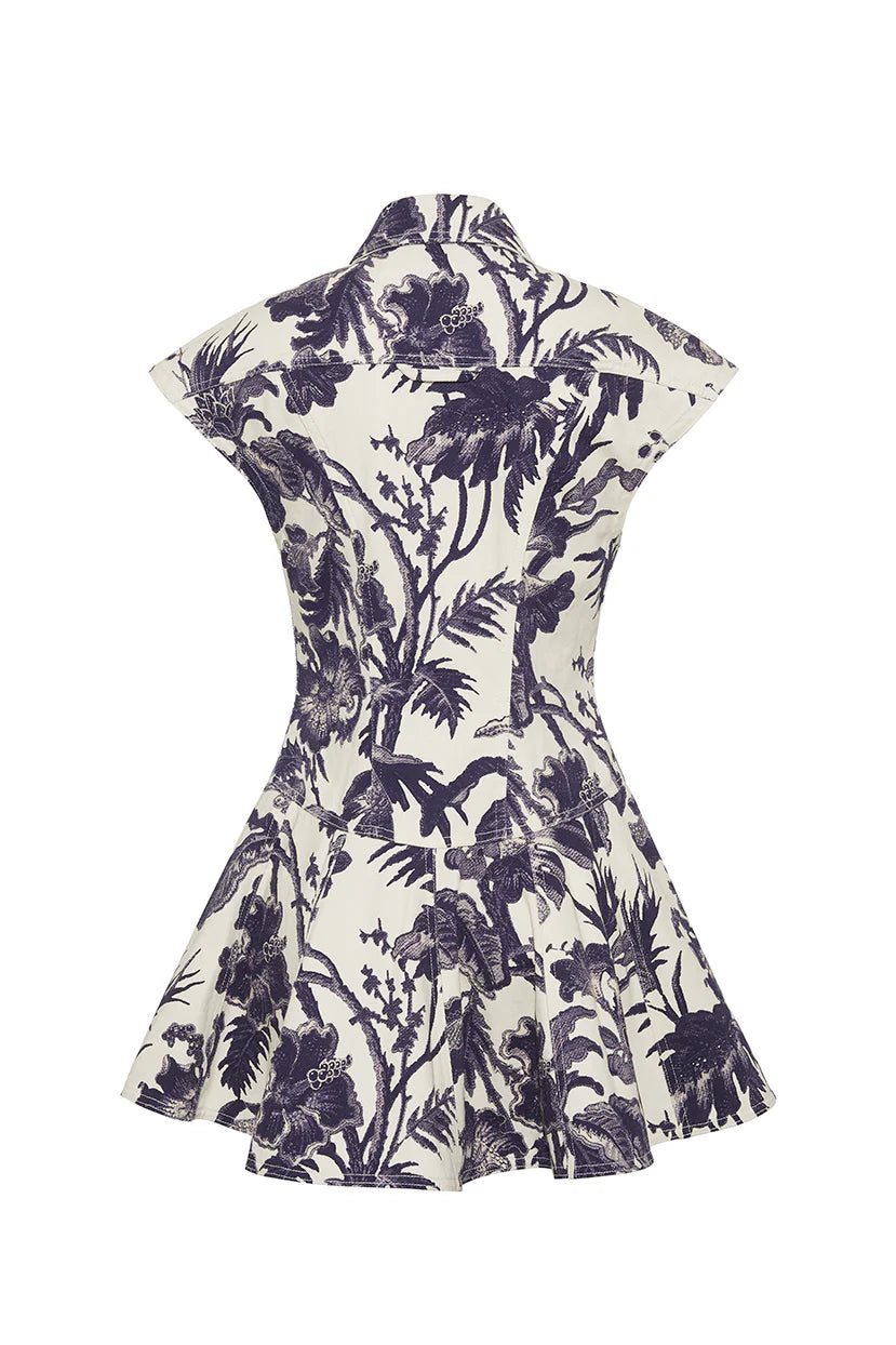 Ryce Dress in Fauna Floral Navy