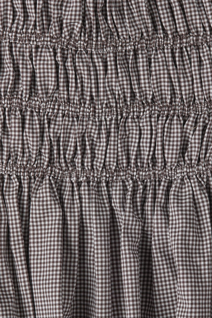 Sofie Maxi Dress Hanne Gingham Espresso