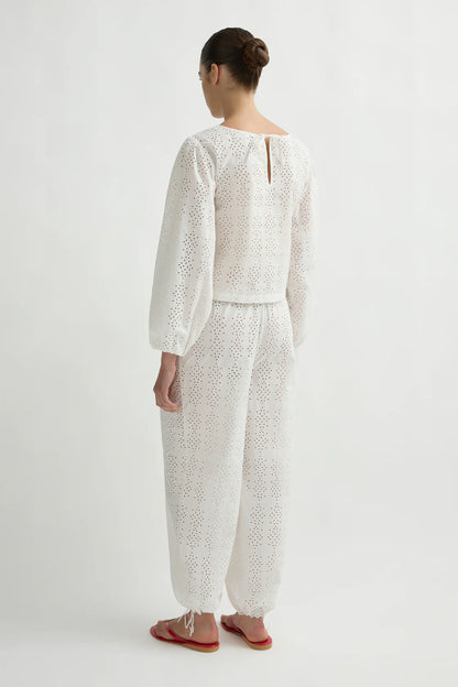 Harriet Pant in Vintage White