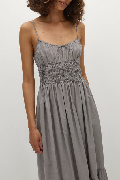 Sofie Maxi Dress Hanne Gingham Espresso