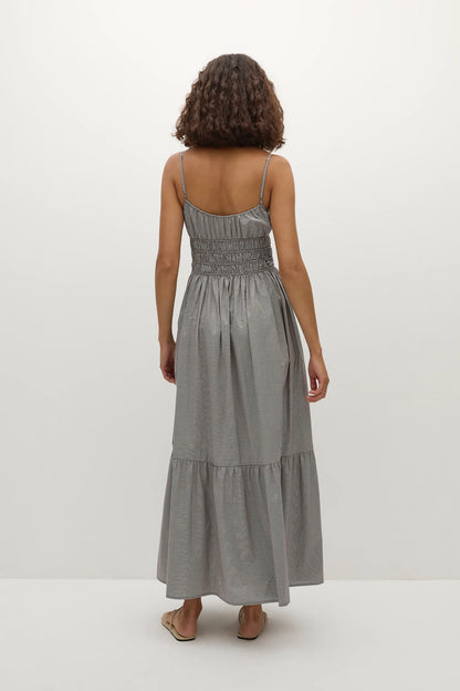 Sofie Maxi Dress Hanne Gingham Espresso