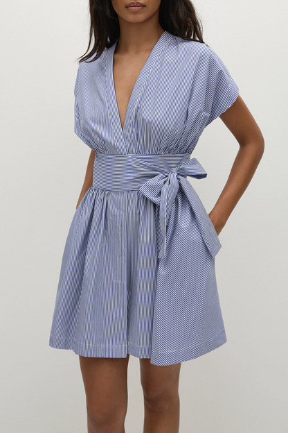 Lova Mini Dress Helle Stripe Vintage Navy