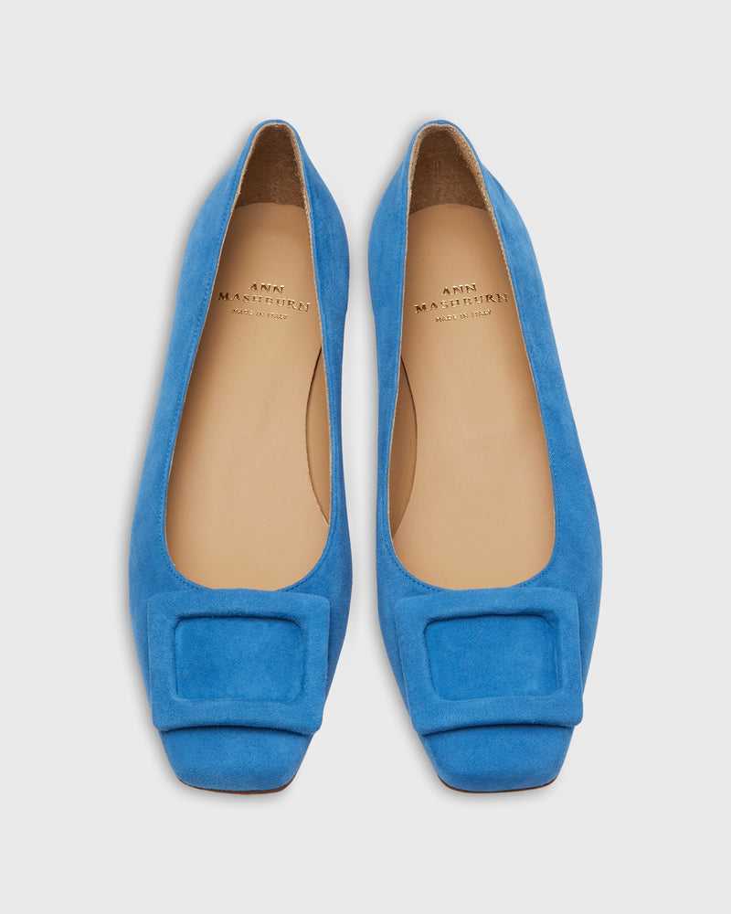 Buckle Shoe in Denim Blue