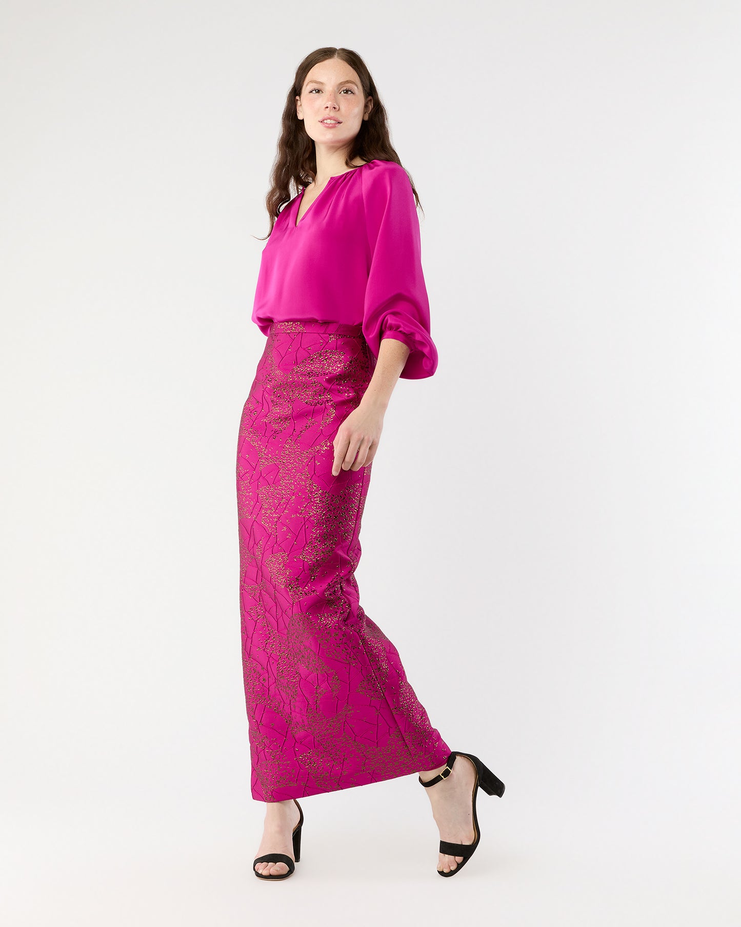 Ariana Blouse in Magneta