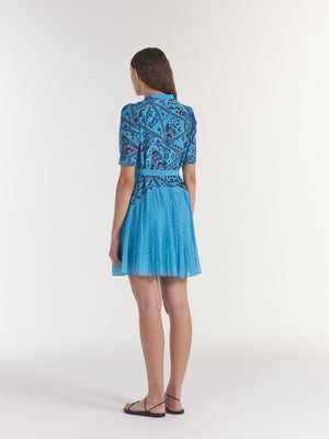 Ally Dress in Alam Patchwork Sky