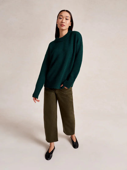 Solid Marin Sweater in Forest