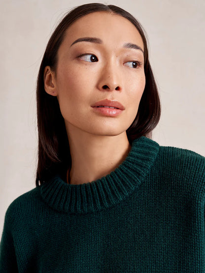 Solid Marin Sweater in Forest
