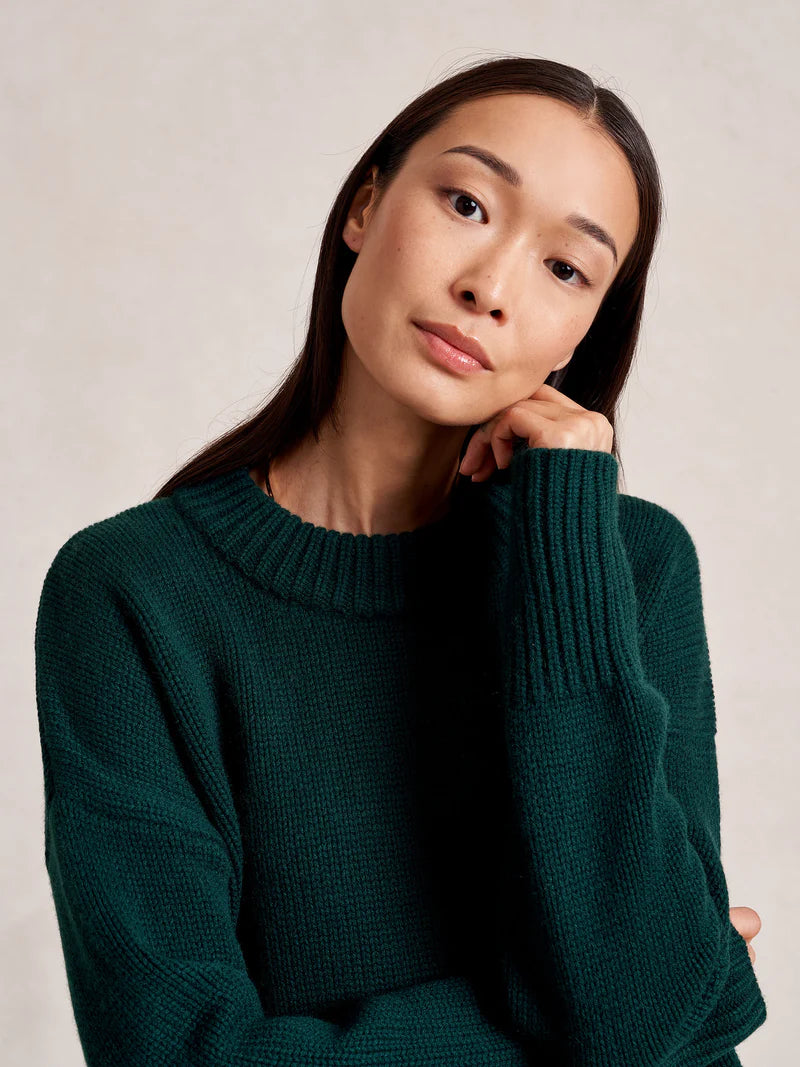 Solid Marin Sweater in Forest