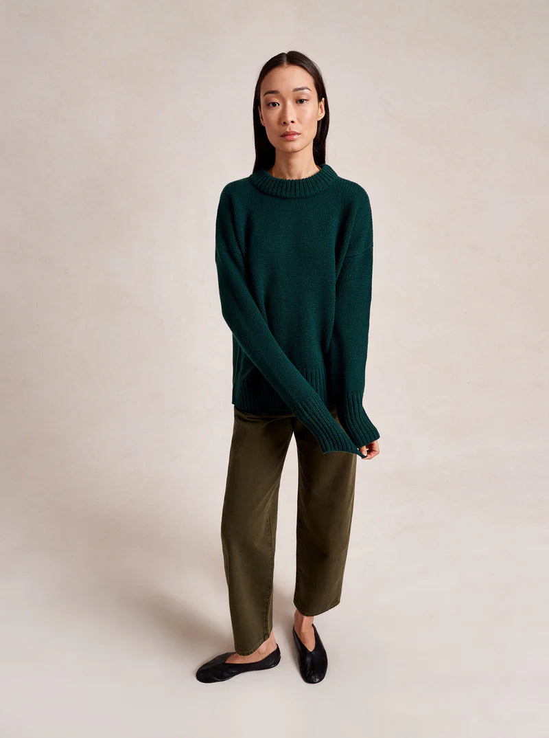 Solid Marin Sweater in Forest